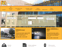 Tablet Screenshot of immobilier-entreprise-31.com
